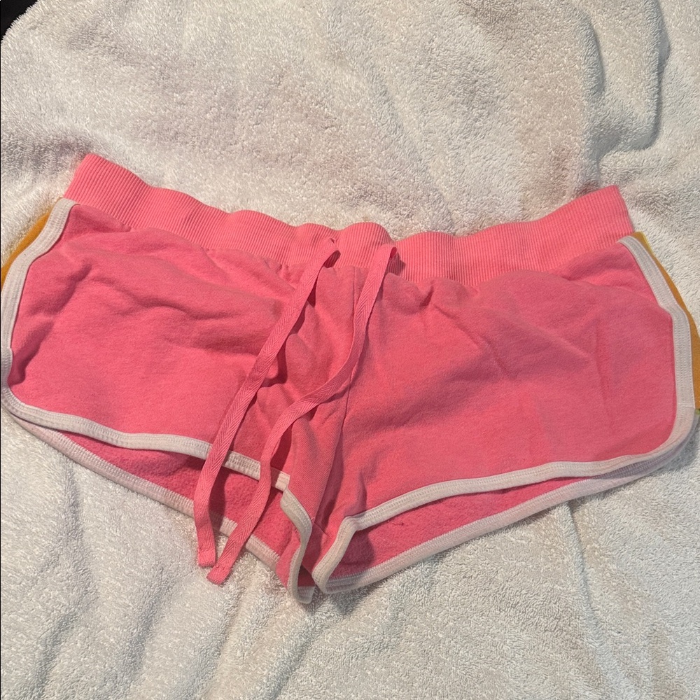 No Boundaries Pink Ribbed Waistband Shorts